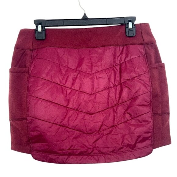 Smartwool Smartloft Pull On Skirt Black Cherry New - Picture 3 of 3